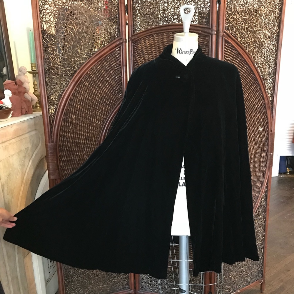 Vintage YSL velvet cape